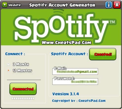 Spotify premium free generator