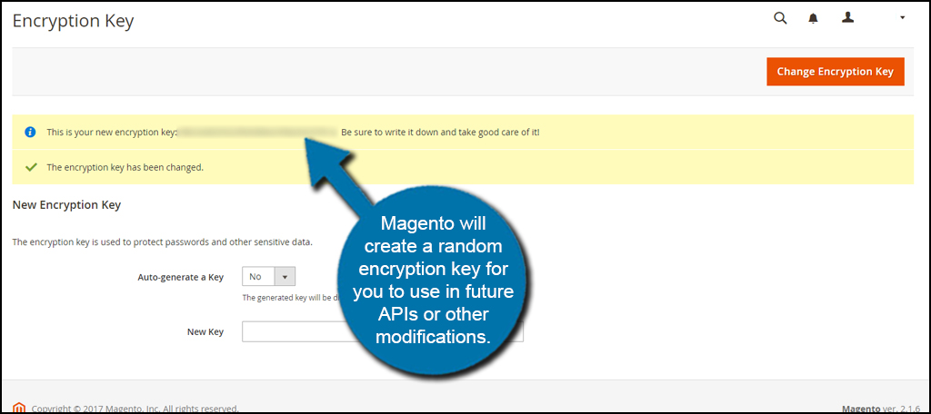 Magento Generate New Encryption Key